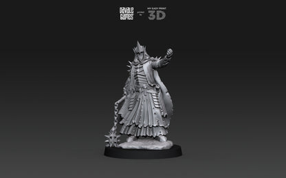 Spectral Chief - Foot or Mounted - Davale Games - 3D Printed with high quality resin for LOTR/D&D games