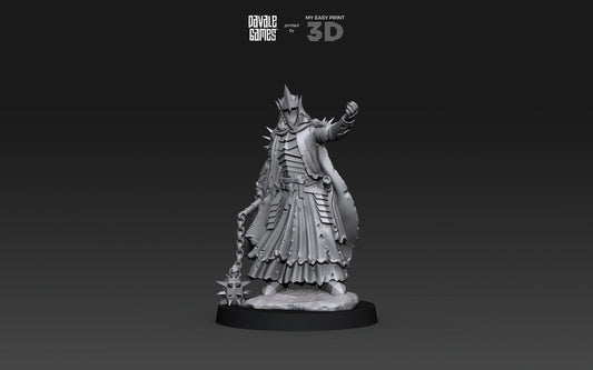 Spectral Chief - Foot or Mounted - Davale Games - 3D Printed with high quality resin for LOTR/D&D games