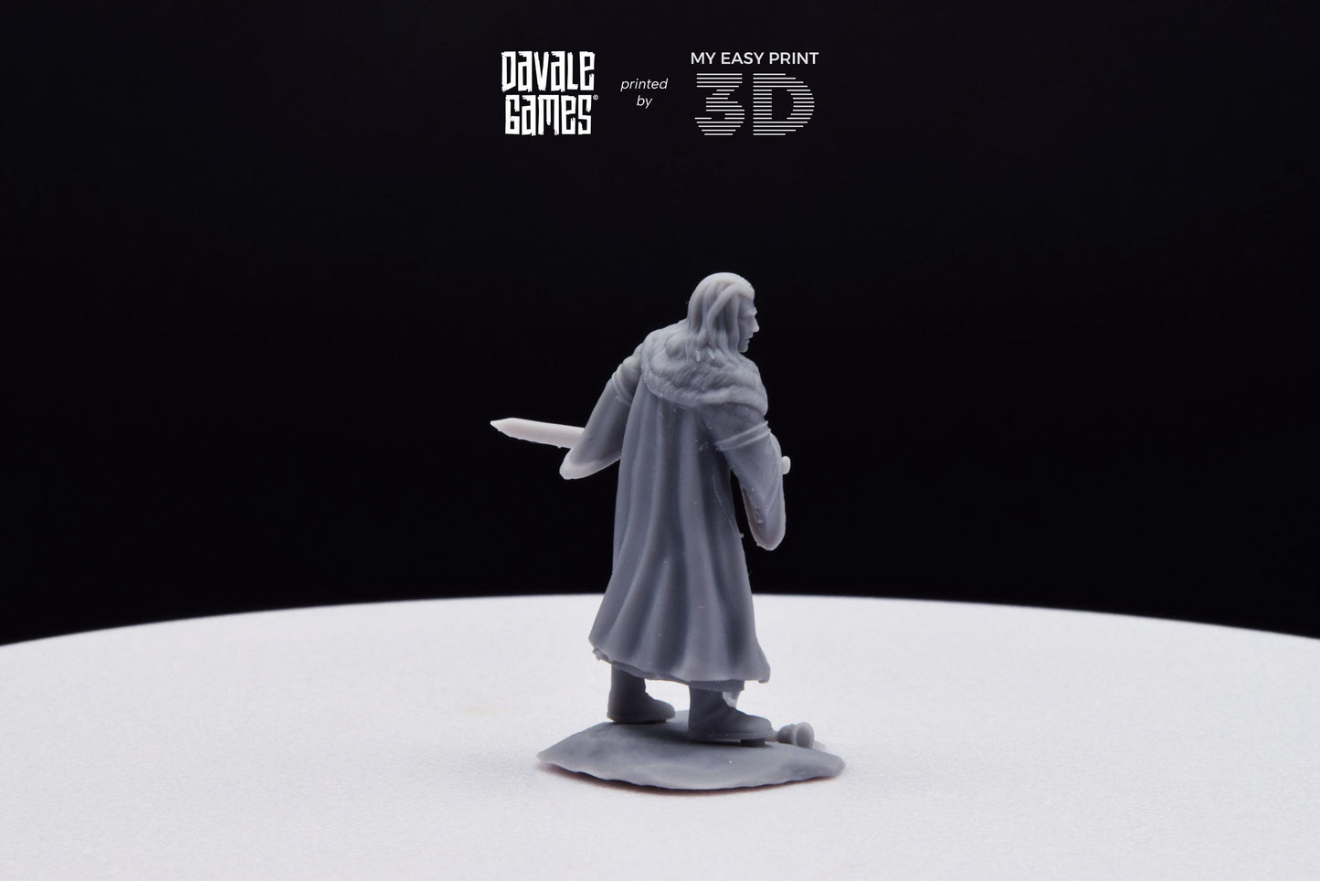 Enecthor Grey Castle Lieutenant - Davale Games - 3D Printed with high quality resin for LOTR/D&D games