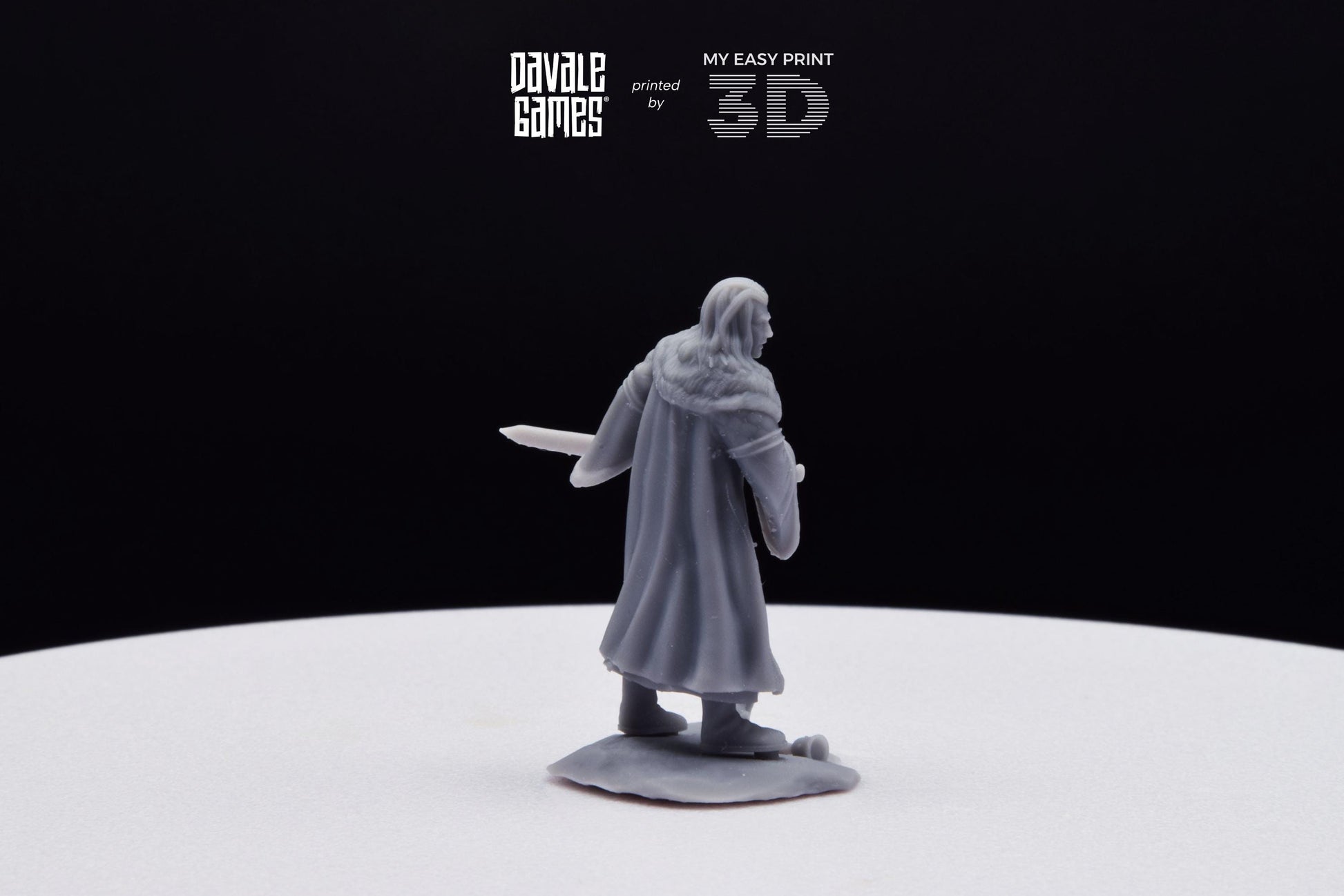 Enecthor Grey Castle Lieutenant - Davale Games - 3D Printed with high quality resin for LOTR/D&D games