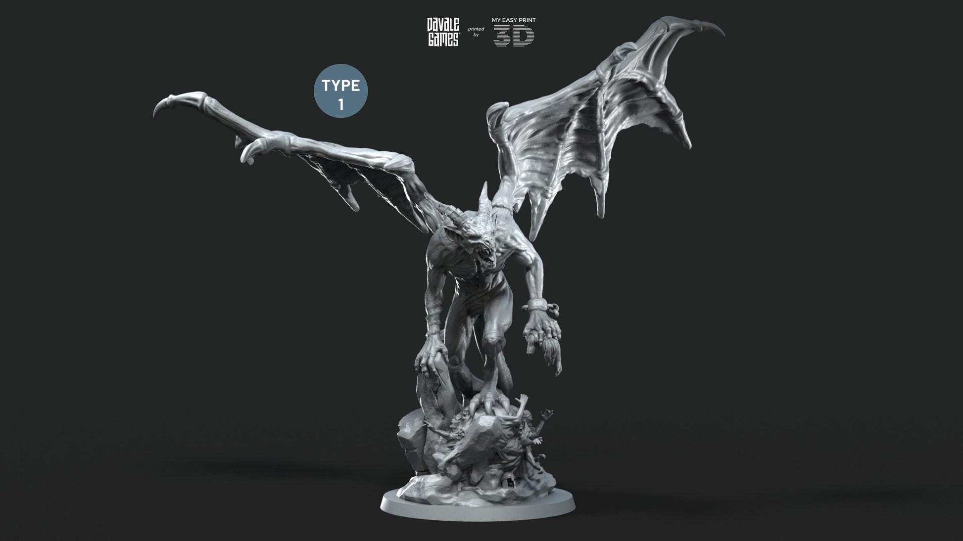 Golab The Nightmare of the North [Retake] - Davale Games - 3D Printed with high quality resin for LOTR/D&D games