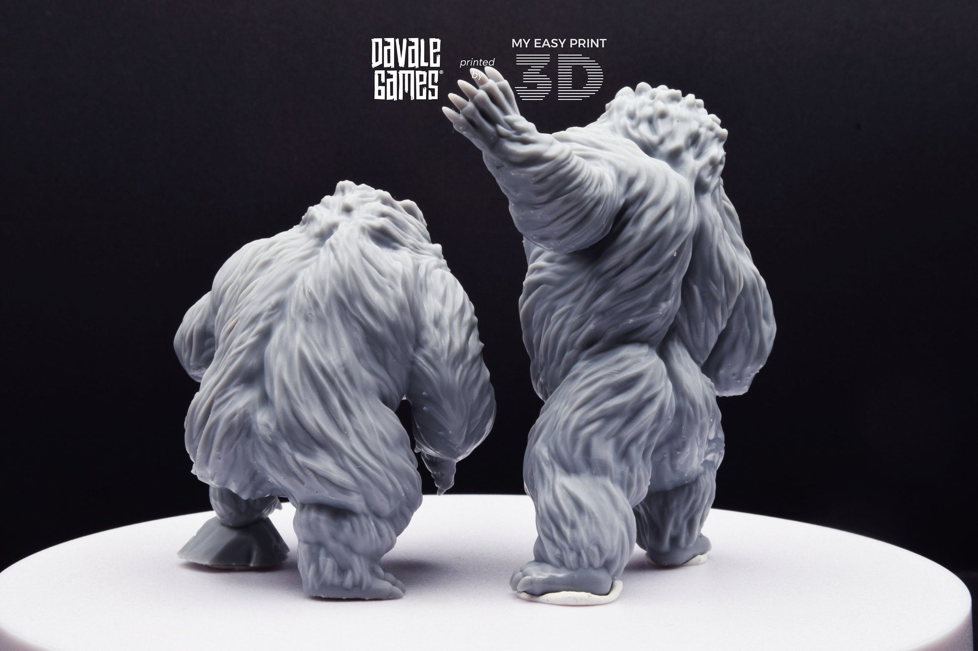 Giant Bears - Davale Games - 3D Printed with high quality resin for LOTR/D&D games
