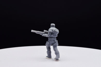 Gears Of War Damon Baird Winter Ot Miniature - TheSTLSmith - 3D Printed with high quality resin for Skirmish/D&D games