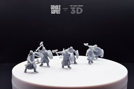Kalak Warriors - Davale Games - 3D Printed with high quality resin for LOTR/D&D games