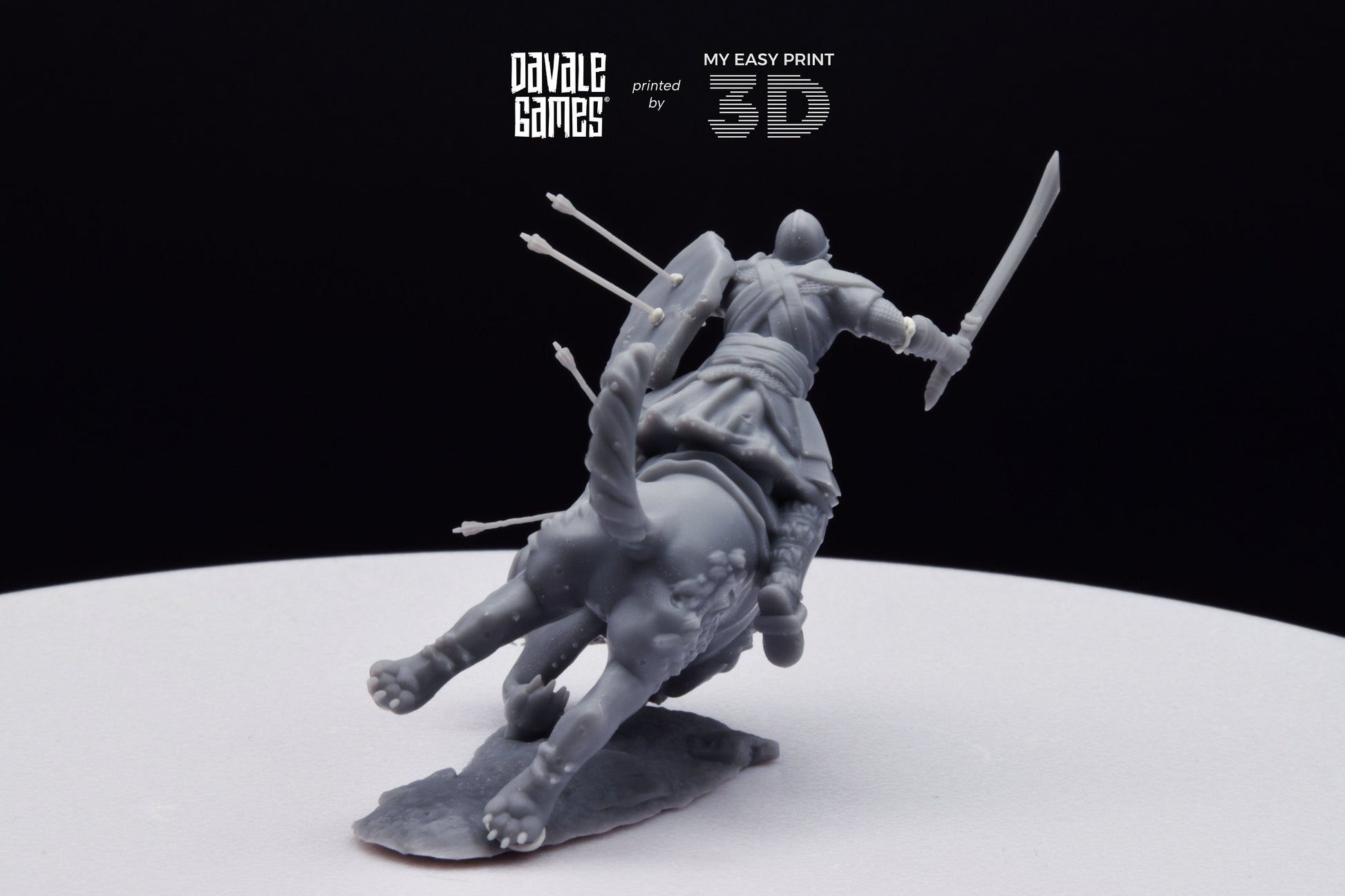 Death Warg Rider - Mounted - Davale Games - 3D Printed with high quality resin for LOTR/D&D games