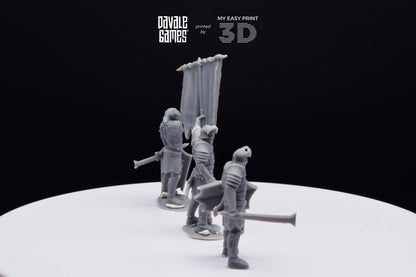 Blood-Handed Command Group - Davale Games - 3D Printed with high quality resin for LOTR/D&D games