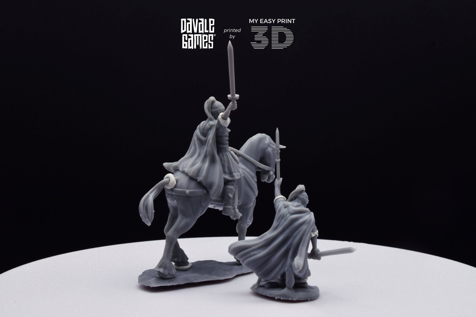 Visigoths King - Foot and Mounted - Davale Games - Historical games - 3D Printed with high quality resin