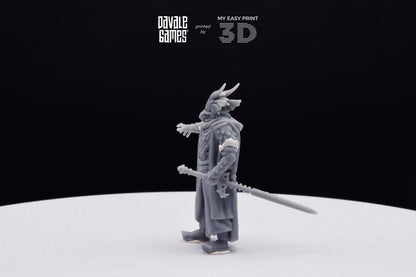 Dragon Army Dark Mage - Davale Games - 3D Printed with high quality resin for LOTR/D&D games