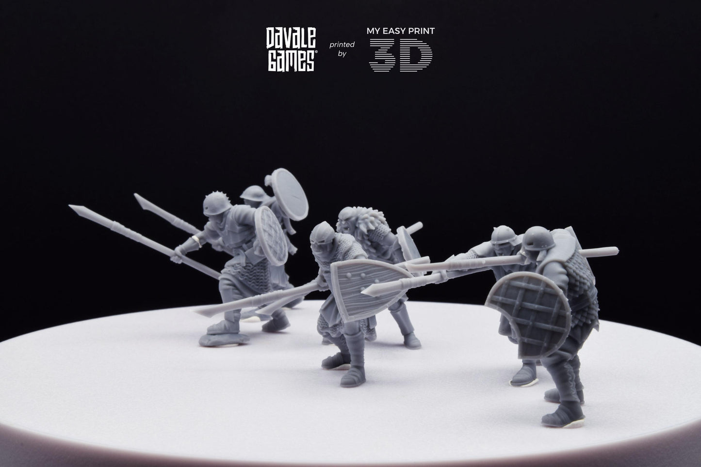 Mörlok Orcs with Spear - Davale Games - 3D Printed with high quality resin for LOTR/D&D games