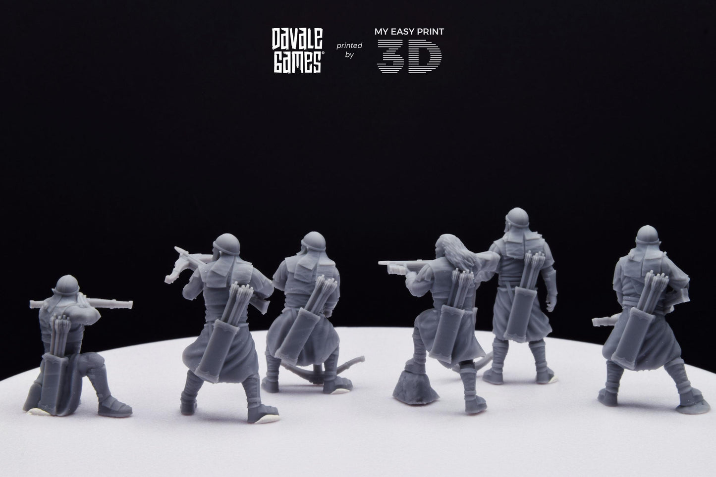 Blood-handed Orcs with Crossbow - Davale Games - 3D Printed with high quality resin for LOTR/D&D games