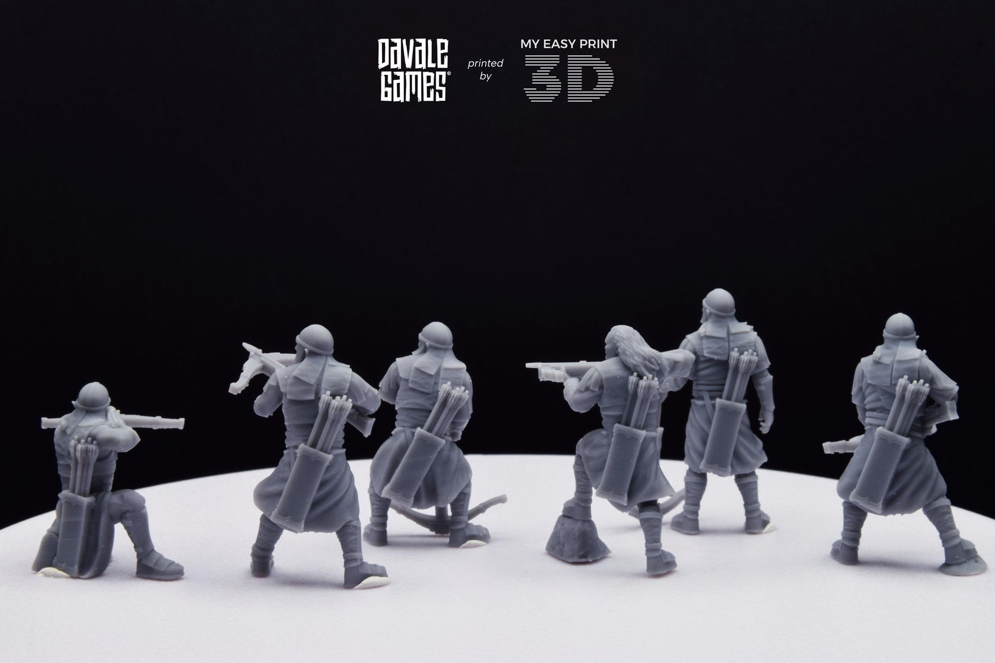 Blood-handed Orcs with Crossbow - Davale Games - 3D Printed with high quality resin for LOTR/D&D games