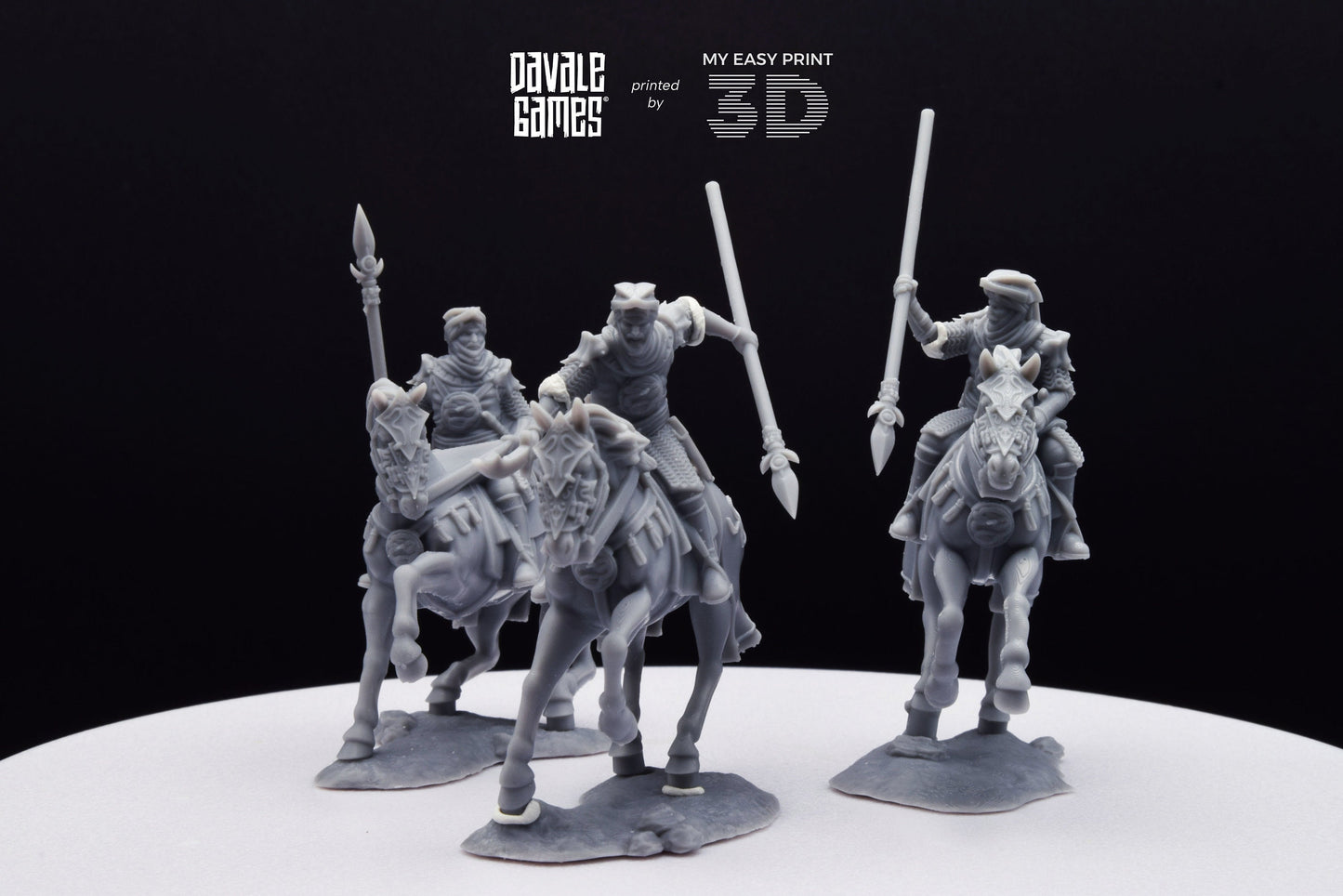 Snake Rider on Horse - Mounted - Davale Games - 3D Printed with high quality resin for LOTR/D&D games