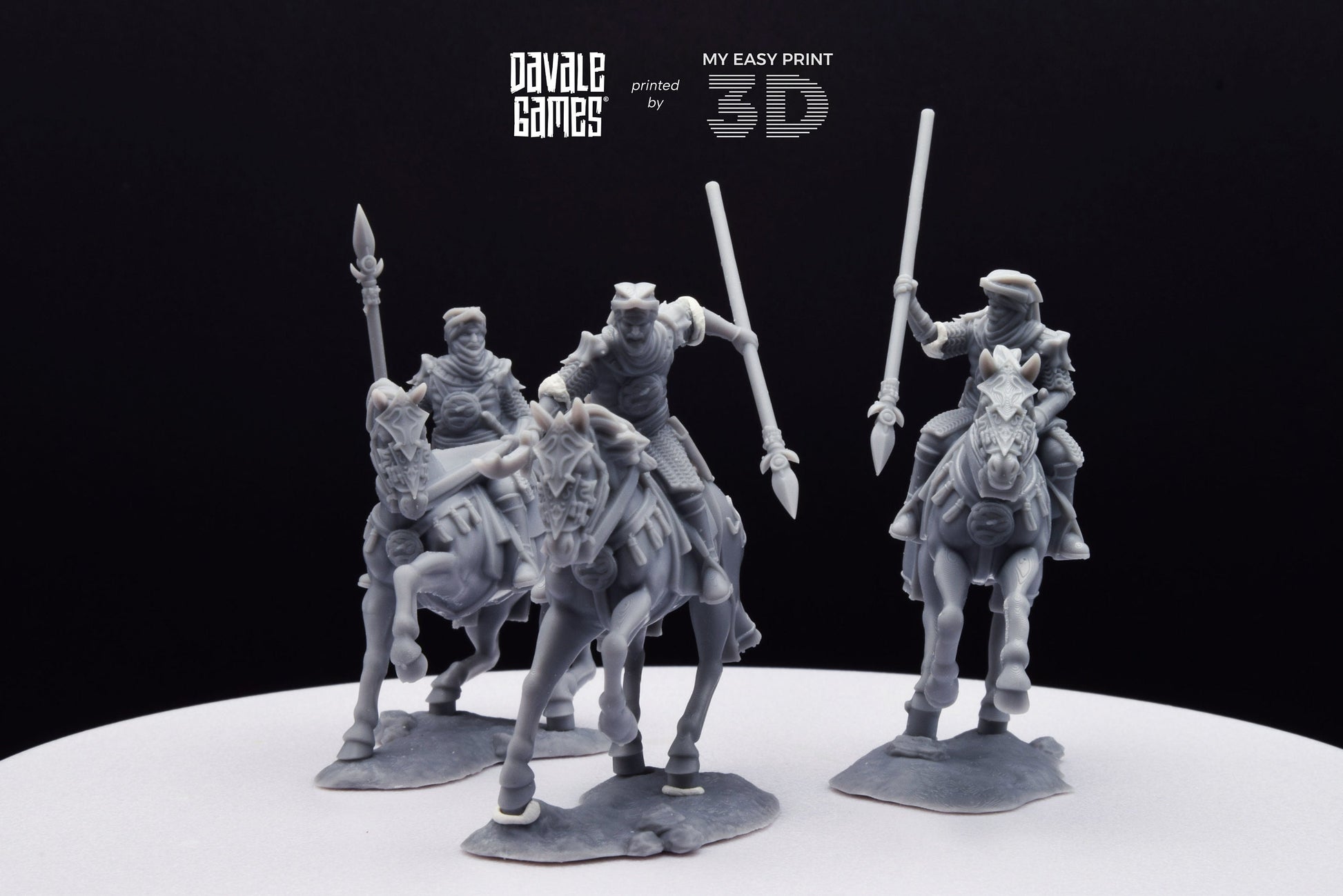 Snake Rider on Horse - Mounted - Davale Games - 3D Printed with high quality resin for LOTR/D&D games