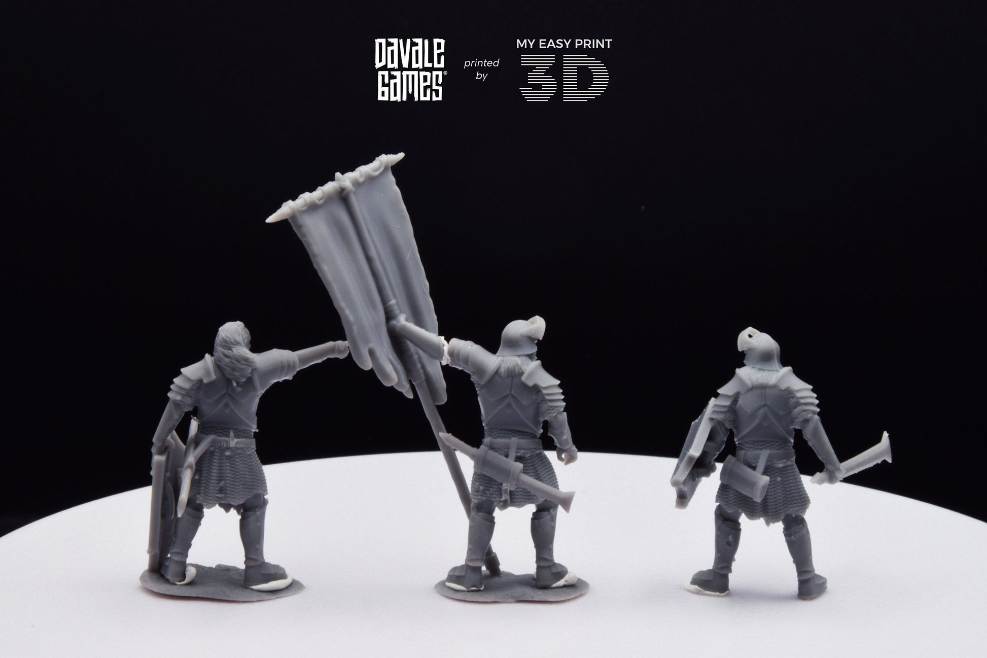 Blood-Handed Command Group - Davale Games - 3D Printed with high quality resin for LOTR/D&D games