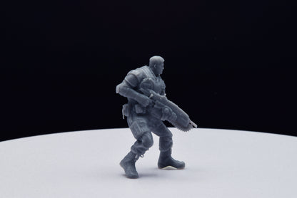 Gears Of War COG JD Fenix Ot Miniature - TheSTLSmith - 3D Printed with high quality resin for Skirmish/D&D games