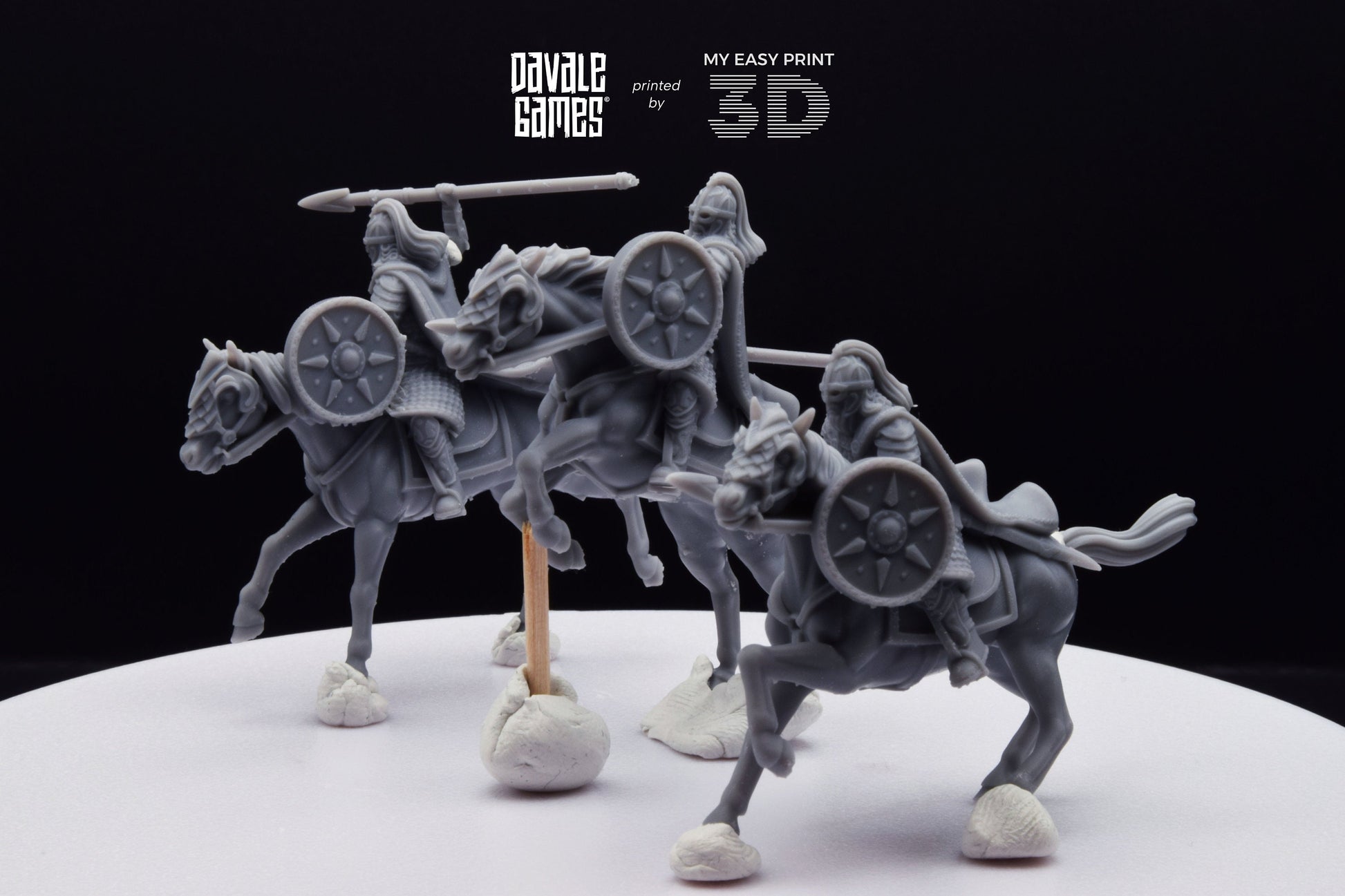 West Human Royal Guard - Mounted - Davale Games - 3D Printed with high quality resin for LOTR/D&D games