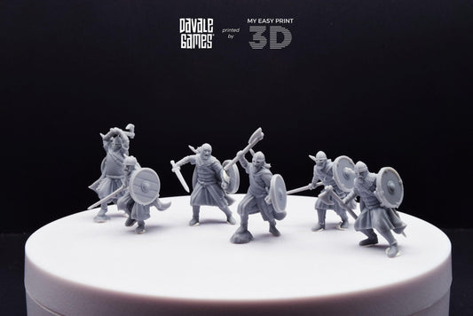 West Humans Warriors - Davale Games - 3D Printed with high quality resin for LOTR/D&D games