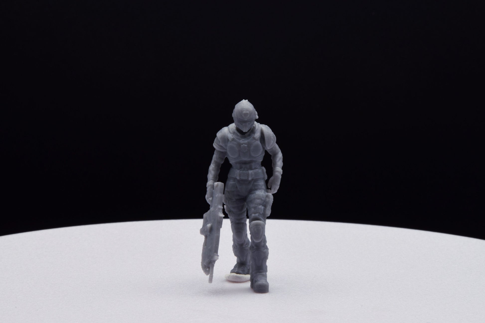 Gears Of War COG Soldier Winter Female Miniature - TheSTLSmith - 3D Printed with high quality resin for Skirmish/D&D games