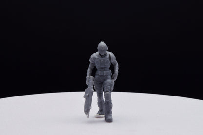 Gears Of War COG Soldier Winter Female Miniature - TheSTLSmith - 3D Printed with high quality resin for Skirmish/D&D games