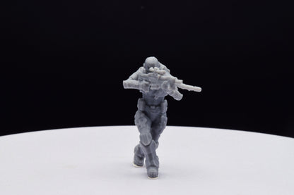 Gears Of War UIR Soldier Female [4] Miniature - TheSTLSmith - 3D Printed with high quality resin for Skirmish/D&D games