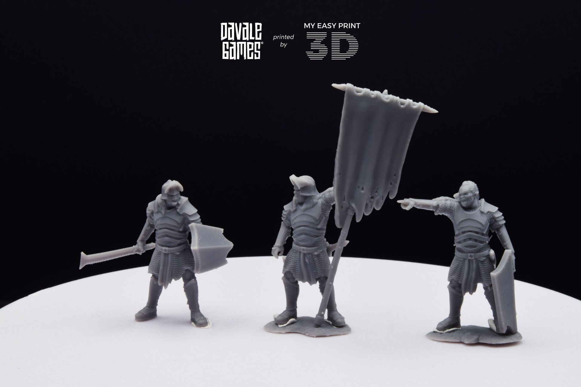 Blood-Handed Command Group - Davale Games - 3D Printed with high quality resin for LOTR/D&D games