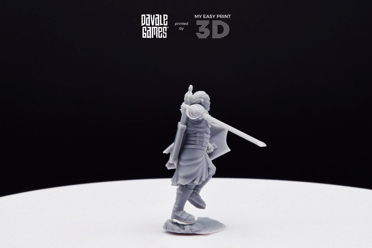 Outrider blood handed Main captain - Davale Games - 3D Printed with high quality resin for LOTR/D&D games