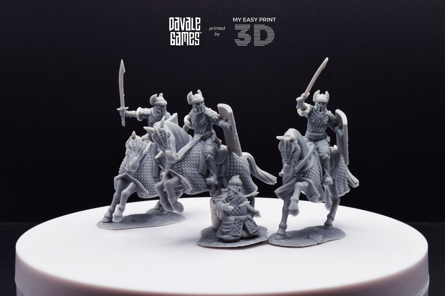 Dragon Army Regular Cavalry - Davale Games - 3D Printed with high quality resin for LOTR/D&D games