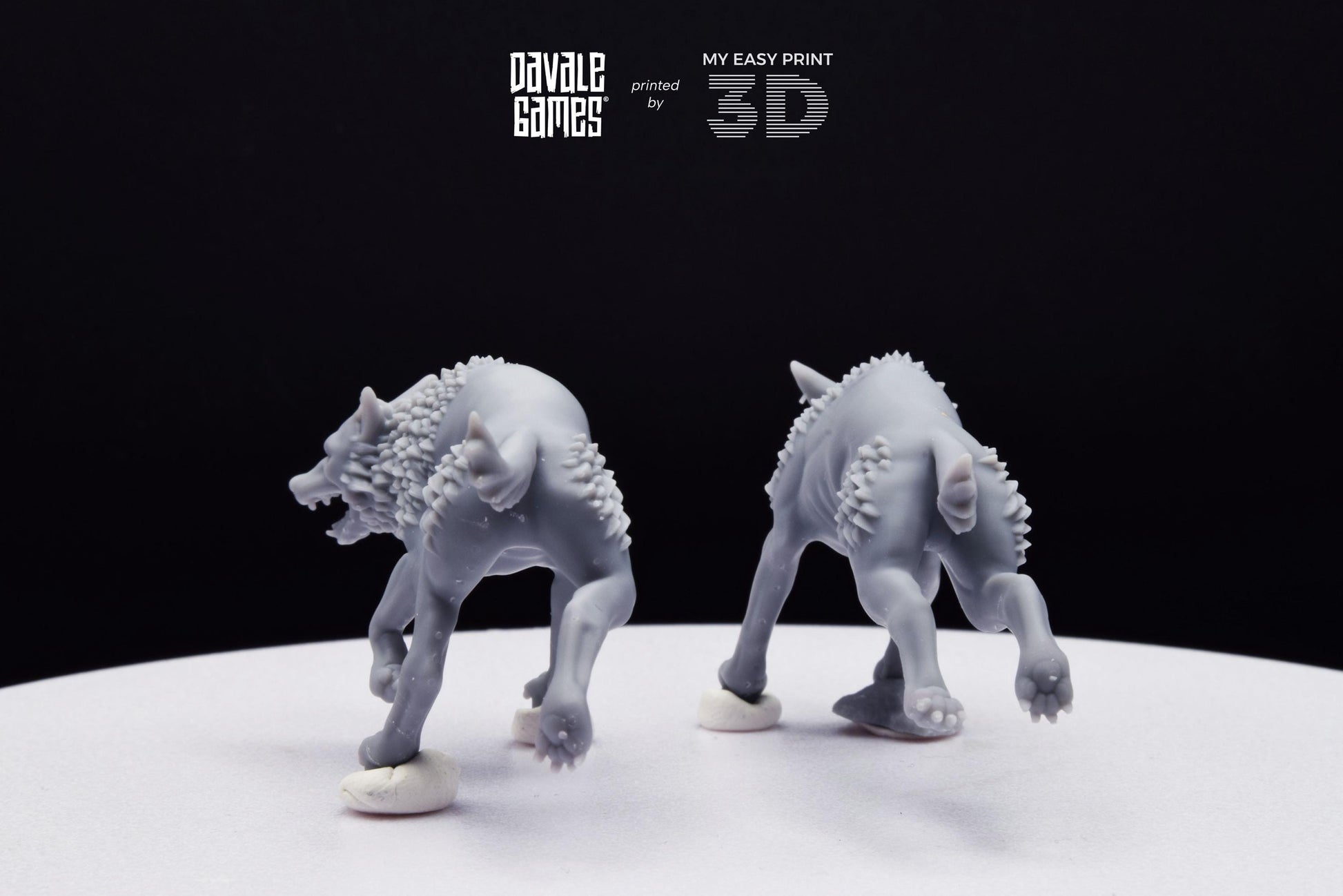 Savage Warg - Super Orcs - Davale Games - 3D Printed with high quality resin for LOTR/D&D games