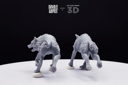 Savage Warg - Super Orcs - Davale Games - 3D Printed with high quality resin for LOTR/D&D games