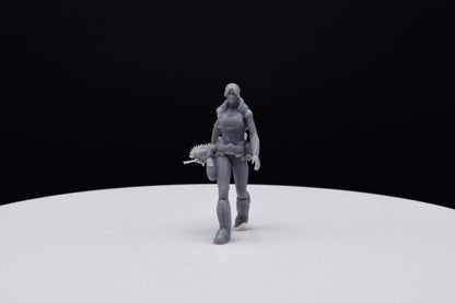 Gears Of War Anya Stroud Command Ot Miniature - TheSTLSmith - 3D Printed with high quality resin for Skirmish/D&D games