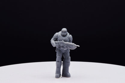 Gears Of War Onyx Guard Male Ot Miniature - TheSTLSmith - 3D Printed with high quality resin for Skirmish/D&D games