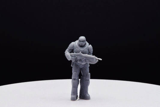 Gears Of War Onyx Guard Male Ot Miniature - TheSTLSmith - 3D Printed with high quality resin for Skirmish/D&D games