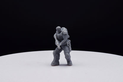 Gears Of War Garron Paduk Ot Miniature - TheSTLSmith - 3D Printed with high quality resin for Skirmish/D&D games