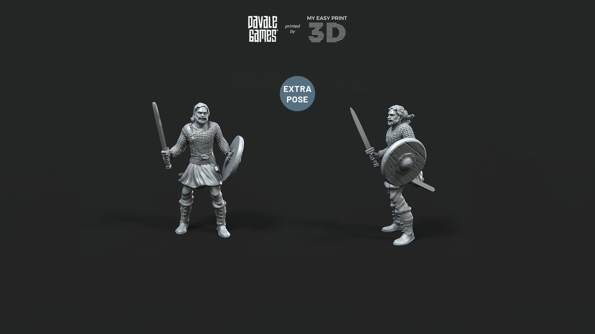 Ostrogoths on foot - Davale Games - Historical games - 3D Printed with high quality resin