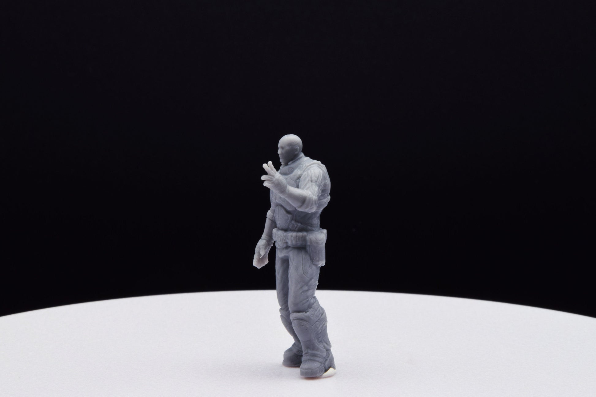 Gears Of War Richard Prescott - TheSTLSmith - 3D Printed with high quality resin for Skirmish/D&D games