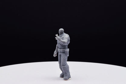 Gears Of War Richard Prescott - TheSTLSmith - 3D Printed with high quality resin for Skirmish/D&D games