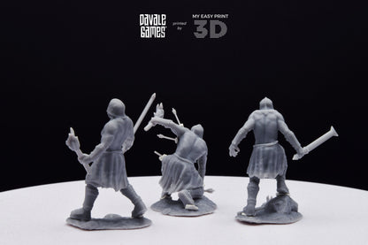 Blood-Handed Berseker Extra Poses - Davale Games - 3D Printed with high quality resin for LOTR/D&D games