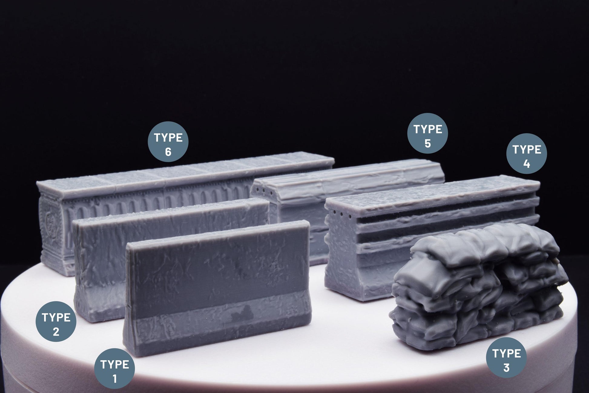 Gears Of War COG Scatter Pack Scenery Miniature - TheSTLSmith - 3D Printed with high quality resin for Skirmish/D&D games