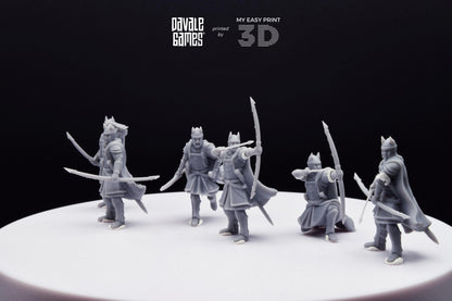 High Human Archer - Davale Games - 3D Printed with high quality resin for LOTR/D&D games