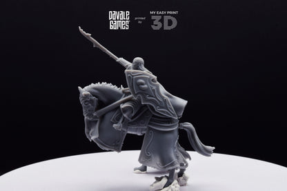 Bloody Elf King - Foot and Mounted - Davale Games - 3D Printed with high quality resin for LOTR/D&D games