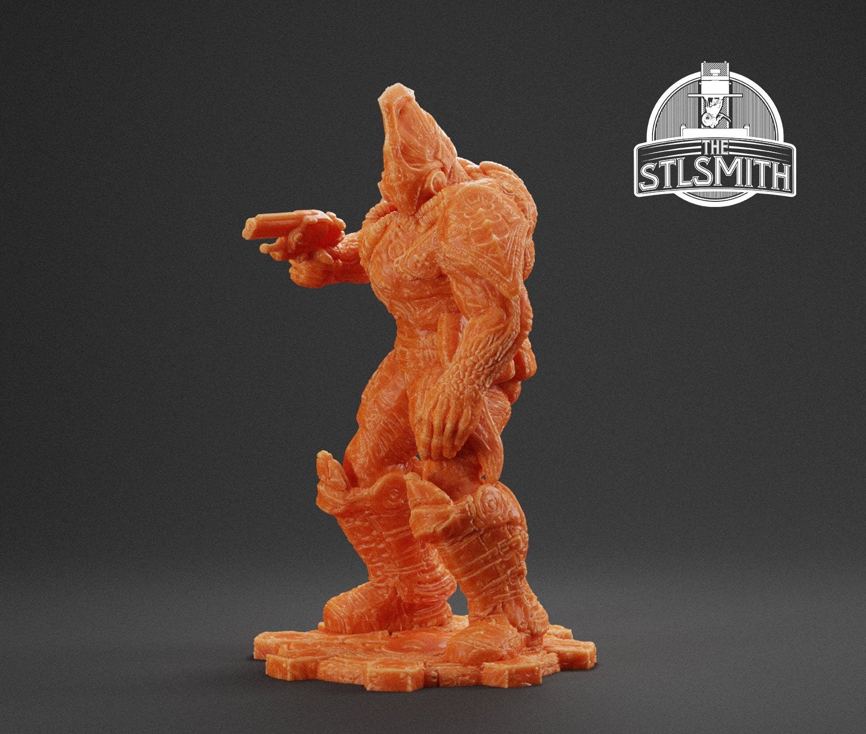 Gears Of War Drone Bolter Ot Miniature - TheSTLSmith - 3D Printed with high quality resin for Skirmish/D&D games