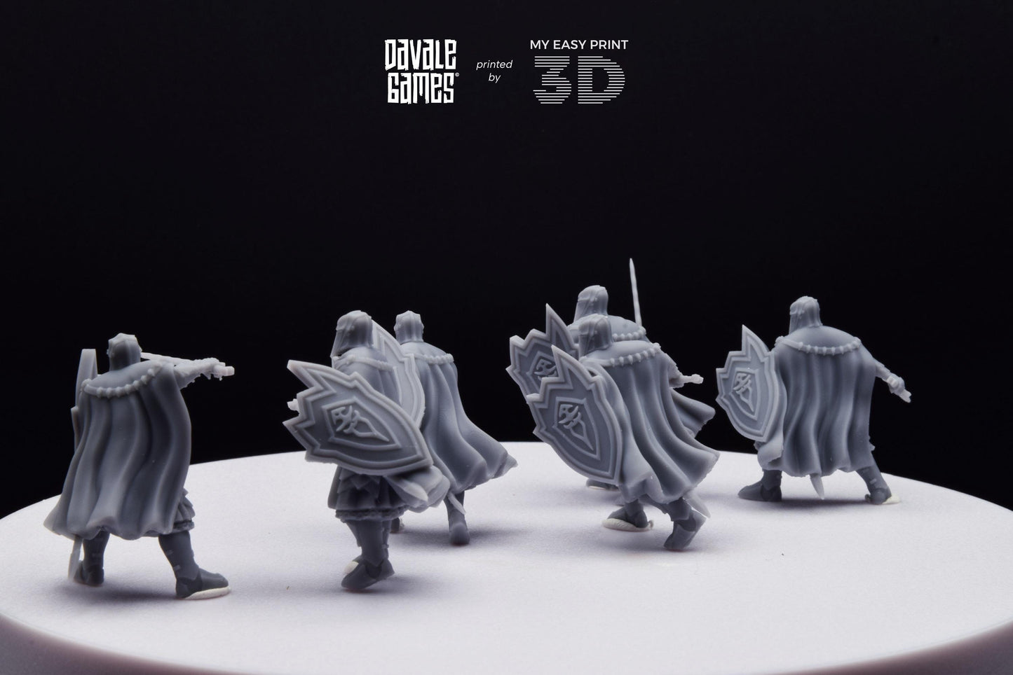 Black High Human - Davale Games - 3D Printed with high quality resin for LOTR/D&D games