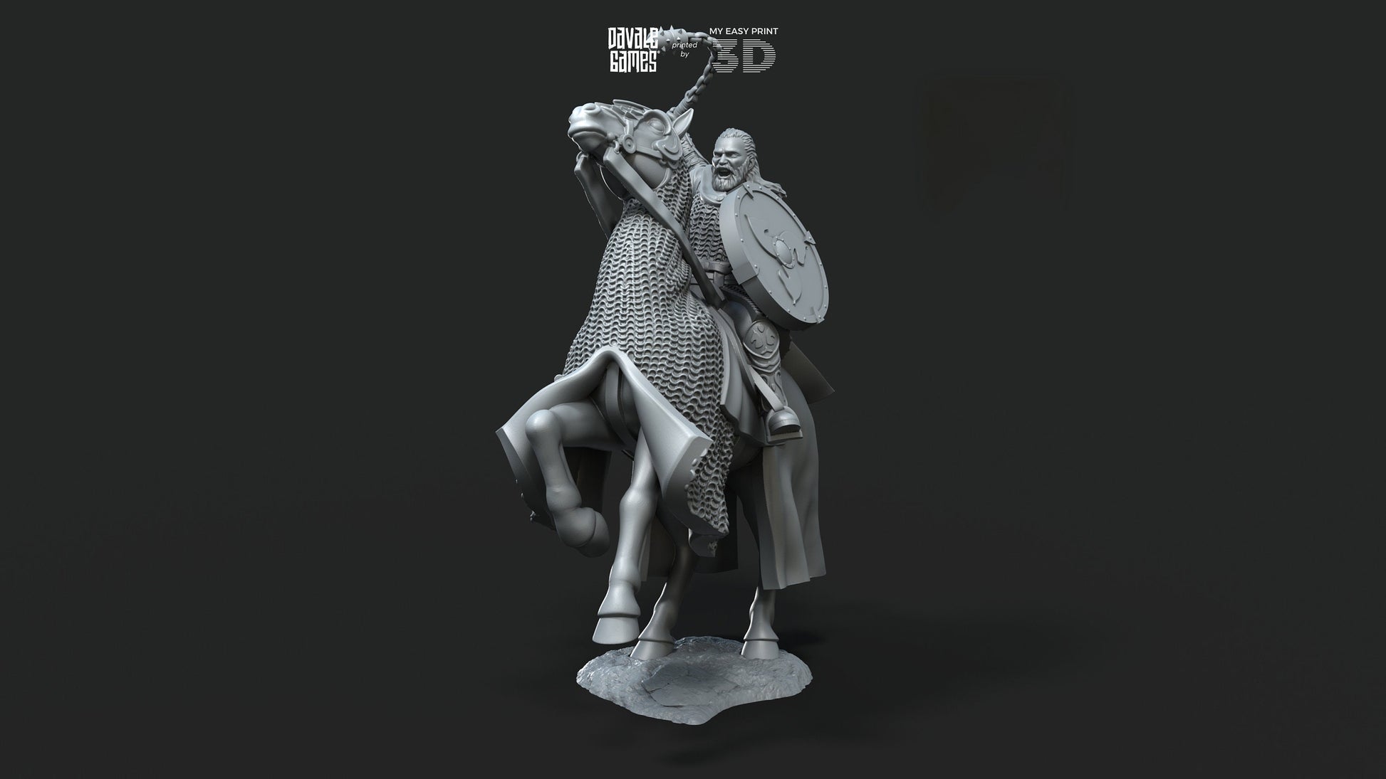 West Humans Hammer Sons Cavalry - Mounted - Davale Games - 3D Printed with high quality resin for LOTR/D&D games