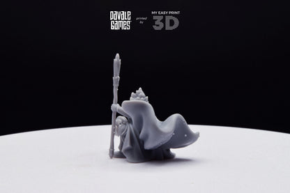 Bloody Storm Wizard - Davale Games - 3D Printed with high quality resin for LOTR/D&D games