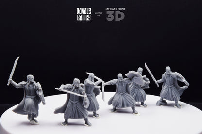 Armoured Wood Elf with Sword - Davale Games - 3D Printed with high quality resin for LOTR/D&D games