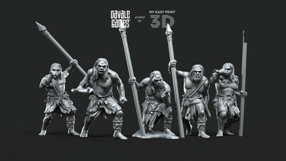 Forest Tribe - Free Forest - Davale Games - 3D Printed with high quality resin for LOTR/D&D games