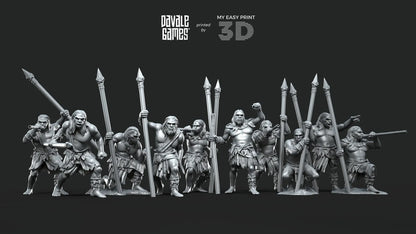 Forest Tribe - Free Forest - Davale Games - 3D Printed with high quality resin for LOTR/D&D games