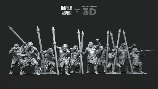 Forest Tribe - Free Forest - Davale Games - 3D Printed with high quality resin for LOTR/D&D games