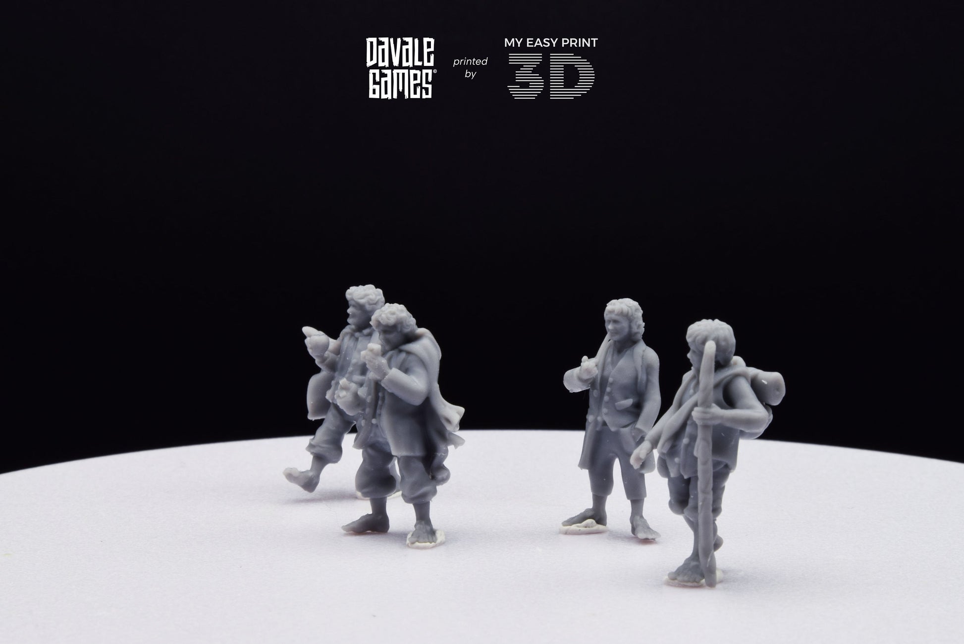 Halfmen Fellow - Davale Games - 3D Printed with high quality resin for LOTR/D&D games