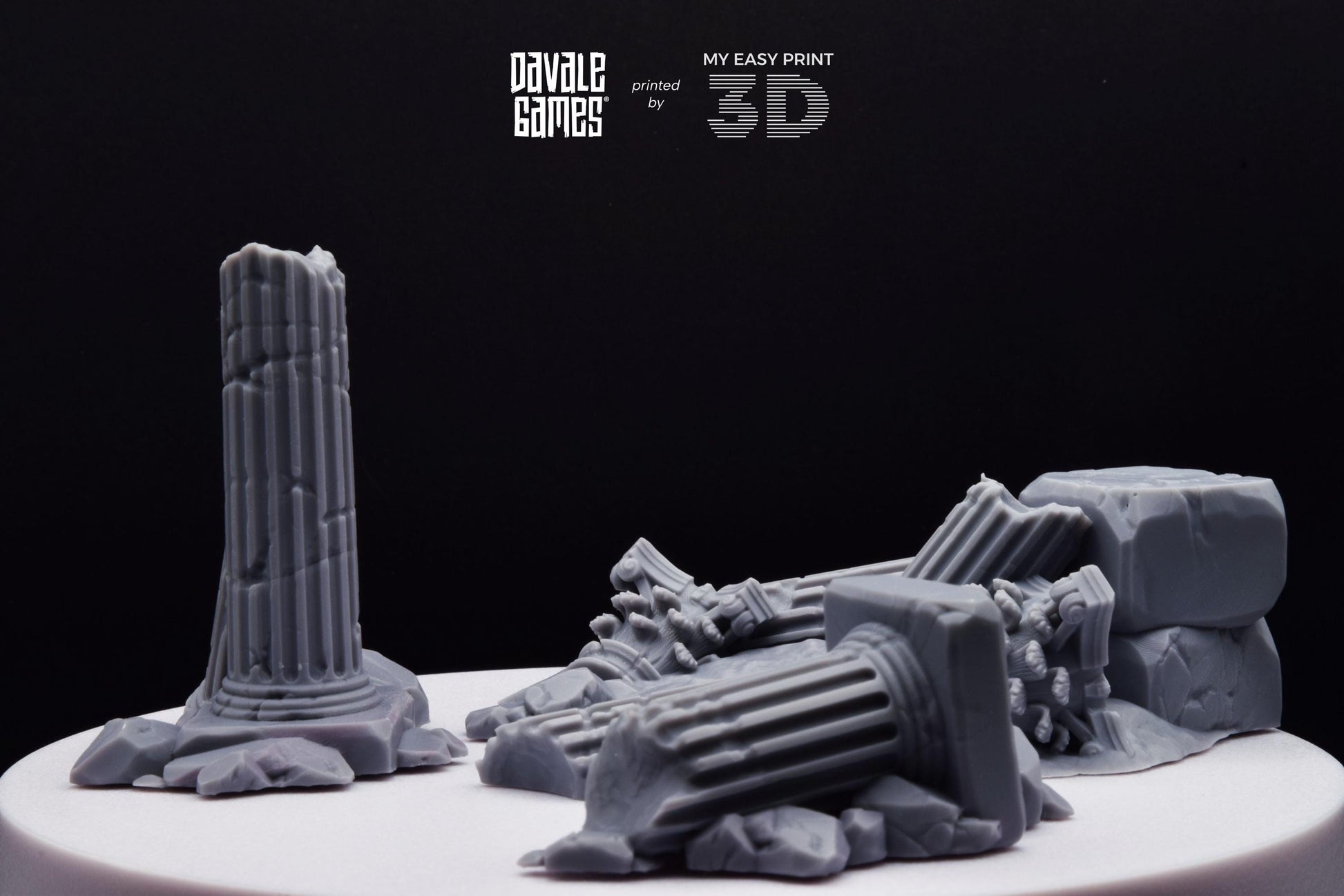 Variety of Greek Ruins - Scenery - Davale Games - Wargame / Mythological games - 3D Printed with high quality resin